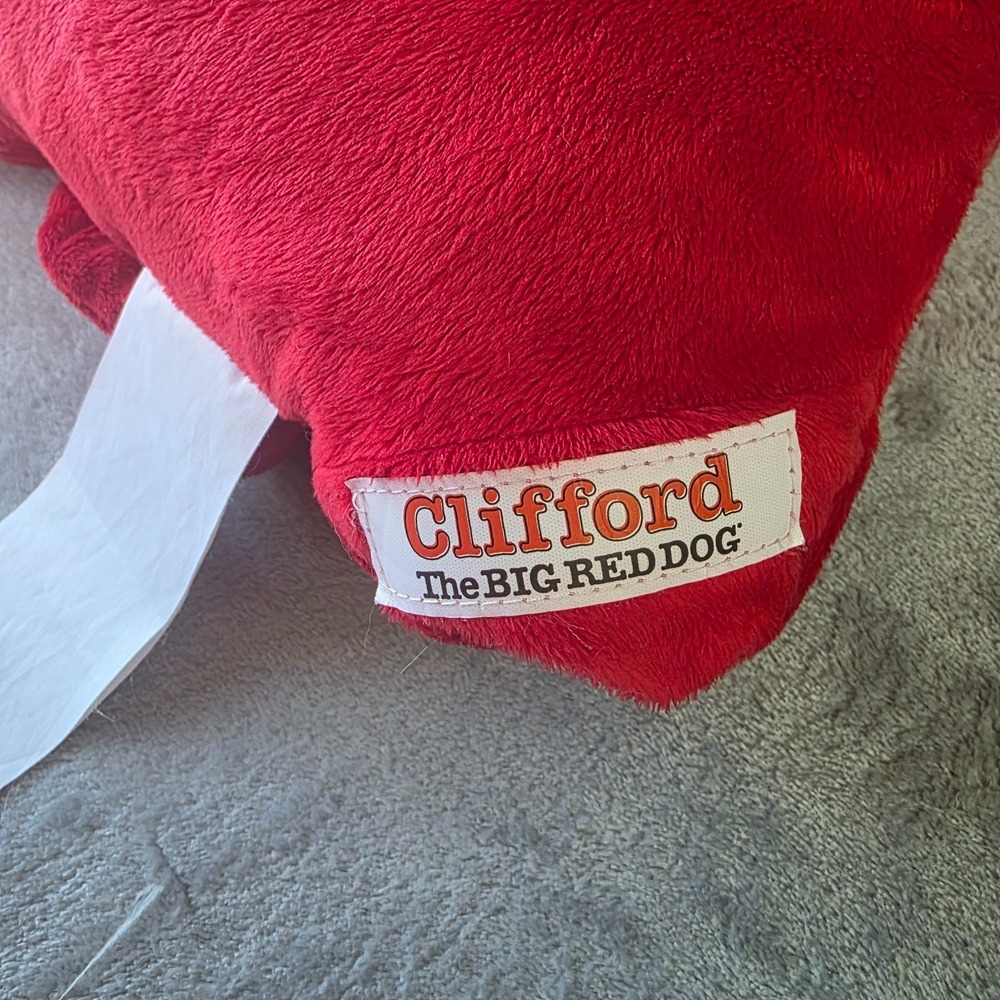 Clifford the Big Red Dog Pillow Pet Plush Stuffed Animal Cozy Cushion 16 Inch - Picture 4 of 5
